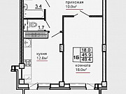 1-комнатная квартира, 48 м², 16/17 эт. Псков