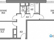 2-комнатная квартира, 61 м², 22/22 эт. Москва