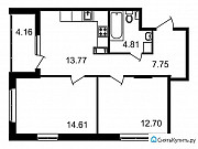 2-комнатная квартира, 54 м², 7/14 эт. Санкт-Петербург