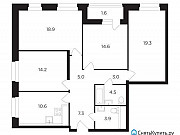 4-комнатная квартира, 102 м², 2/17 эт. Москва