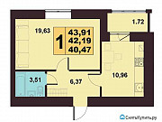 1-комнатная квартира, 44 м², 7/10 эт. Калининград