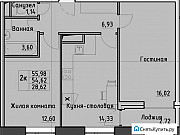 2-комнатная квартира, 56 м², 2/13 эт. Санкт-Петербург