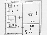 2-комнатная квартира, 40 м², 12/12 эт. Москва