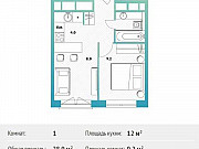 1-комнатная квартира, 28 м², 26/30 эт. Москва