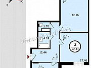 2-комнатная квартира, 72 м², 9/17 эт. Владимир