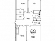 3-комнатная квартира, 79 м², 6/9 эт. Москва