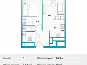 1-комнатная квартира, 32 м², 29/30 эт. Москва