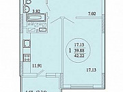 1-комнатная квартира, 42 м², 2/24 эт. Самара