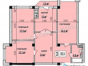 3-комнатная квартира, 95 м², 5/9 эт. Нальчик