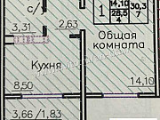 1-комнатная квартира, 30 м², 7/17 эт. Оренбург