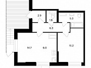 2-комнатная квартира, 52 м², 1/19 эт. Москва