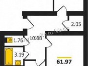 2-комнатная квартира, 62 м², 4/5 эт. Владимир