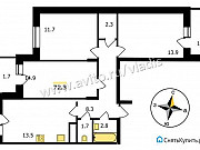 3-комнатная квартира, 72 м², 9/17 эт. Владимир