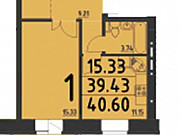 1-комнатная квартира, 40 м², 6/9 эт. Красноярск