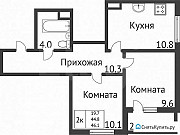 2-комнатная квартира, 46 м², 3/24 эт. Красноярск