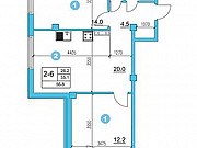 2-комнатная квартира, 57 м², 4/8 эт. Санкт-Петербург