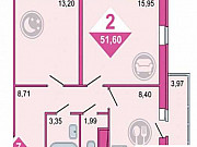 2-комнатная квартира, 52 м², 14/19 эт. Тюмень