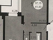 1-комнатная квартира, 41 м², 10/10 эт. Новосибирск