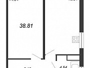 1-комнатная квартира, 38 м², 9/19 эт. Санкт-Петербург