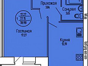 1-комнатная квартира, 39 м², 1/3 эт. Медведево