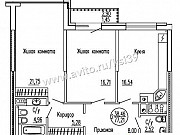 2-комнатная квартира, 77 м², 5/12 эт. Калининград