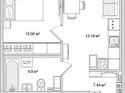 1-комнатная квартира, 43 м², 6/14 эт. Санкт-Петербург