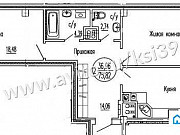 2-комнатная квартира, 77 м², 6/10 эт. Калининград