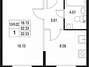 1-комнатная квартира, 32 м², 1/10 эт. Санкт-Петербург