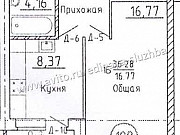1-комнатная квартира, 36 м², 2/3 эт. Таганрог