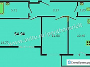 2-комнатная квартира, 54 м², 11/15 эт. Владимир