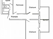 3-комнатная квартира, 68 м², 3/9 эт. Москва