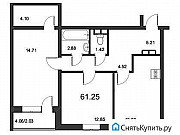 2-комнатная квартира, 61 м², 1/5 эт. Санкт-Петербург