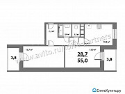 2-комнатная квартира, 55 м², 18/18 эт. Владимир