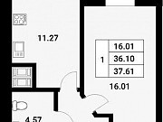 1-комнатная квартира, 38 м², 10/18 эт. Санкт-Петербург