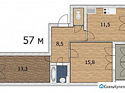 2-комнатная квартира, 56 м², 9/10 эт. Астрахань