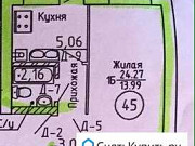 1-комнатная квартира, 24 м², 1/3 эт. Таганрог
