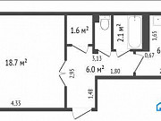 1-комнатная квартира, 42 м², 8/9 эт. Красноярск