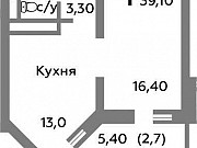 1-комнатная квартира, 39 м², 20/22 эт. Балашиха