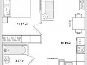 1-комнатная квартира, 49 м², 1/14 эт. Санкт-Петербург