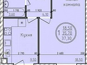 1-комнатная квартира, 37 м², 2/3 эт. Волгоград