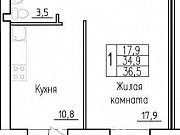 1-комнатная квартира, 35 м², 2/3 эт. Калуга