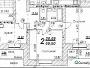 2-комнатная квартира, 66 м², 9/9 эт. Ярославль