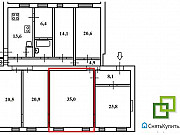 Комната 35 м² в 6-ком. кв., 2/6 эт. Санкт-Петербург