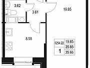 1-комнатная квартира, 35 м², 2/10 эт. Санкт-Петербург