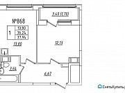 1-комнатная квартира, 37 м², 2/11 эт. Санкт-Петербург