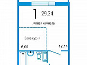 Студия, 29 м², 2/10 эт. Челябинск