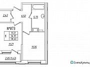 1-комнатная квартира, 38 м², 3/11 эт. Санкт-Петербург