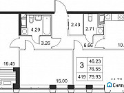 3-комнатная квартира, 79 м², 14/17 эт. Санкт-Петербург