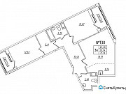 2-комнатная квартира, 75 м², 4/11 эт. Санкт-Петербург