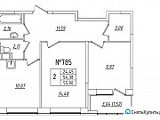 2-комнатная квартира, 55 м², 2/11 эт. Санкт-Петербург